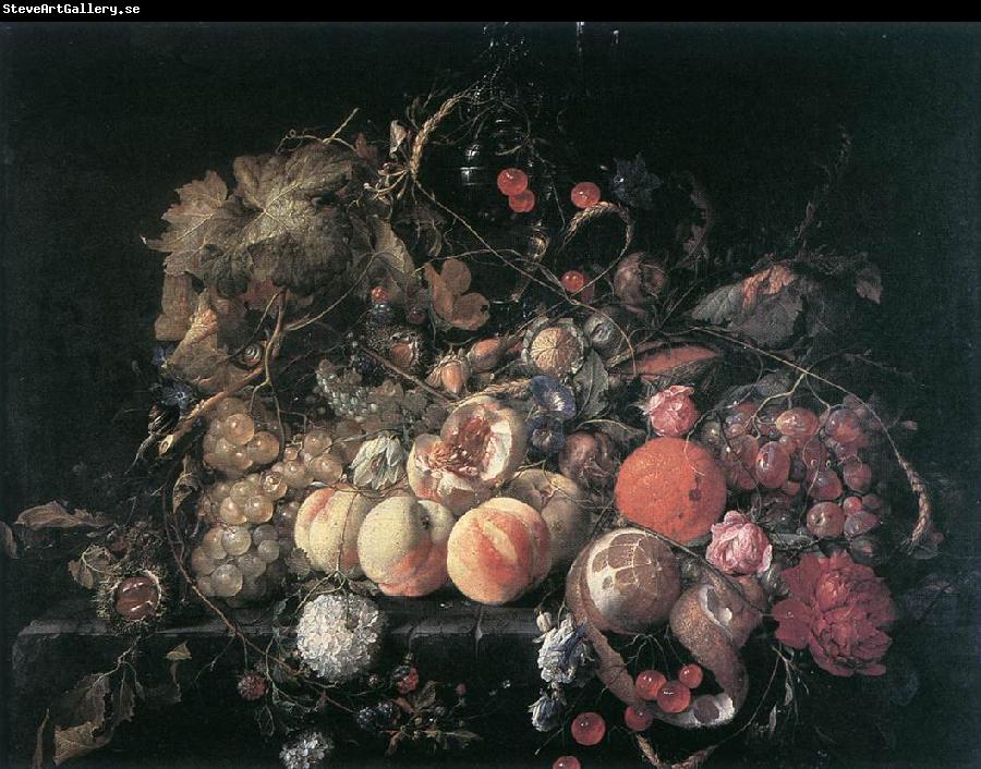 HEEM, Cornelis de Still-Life with Flowers and Fruit sg